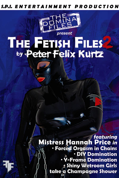 The Fetish Files #2<br>:: Mistress Hannah chains Lucy to the Y-Frame and sensually teases her. Afterwhich, she chains her to the gyno-chair for a series of enforced orgasms using the electric-wand. | :: Despite owning fully-equipped dungeons, Mistress Hannah decides to be inventive with the builder, using his own tools and equipment in ways that were certainly not intended! She suffocates him by face sitting, chains him to his ladder, hangs a paint tin from his cock-and-balls, writes slave in paint across his chest, then spanks him over his portable workbench with a trowel and a spirit-level. | :: Mistress Hannah uses Tallulah Tease on the Y-Frame, spanking and clamping her, then fucking her with different sized strapons, in this intense, erotic, and sensual session with both Mistress and slavegirl seemingly oblivious to the camera's presence. | :: Mistress Hannah and her submissive girlfriend, Saffy, have shiny latex fun in the wetroom. Once the girls have got themselves hot and horny, they cool off by drenching each other with real champagne.